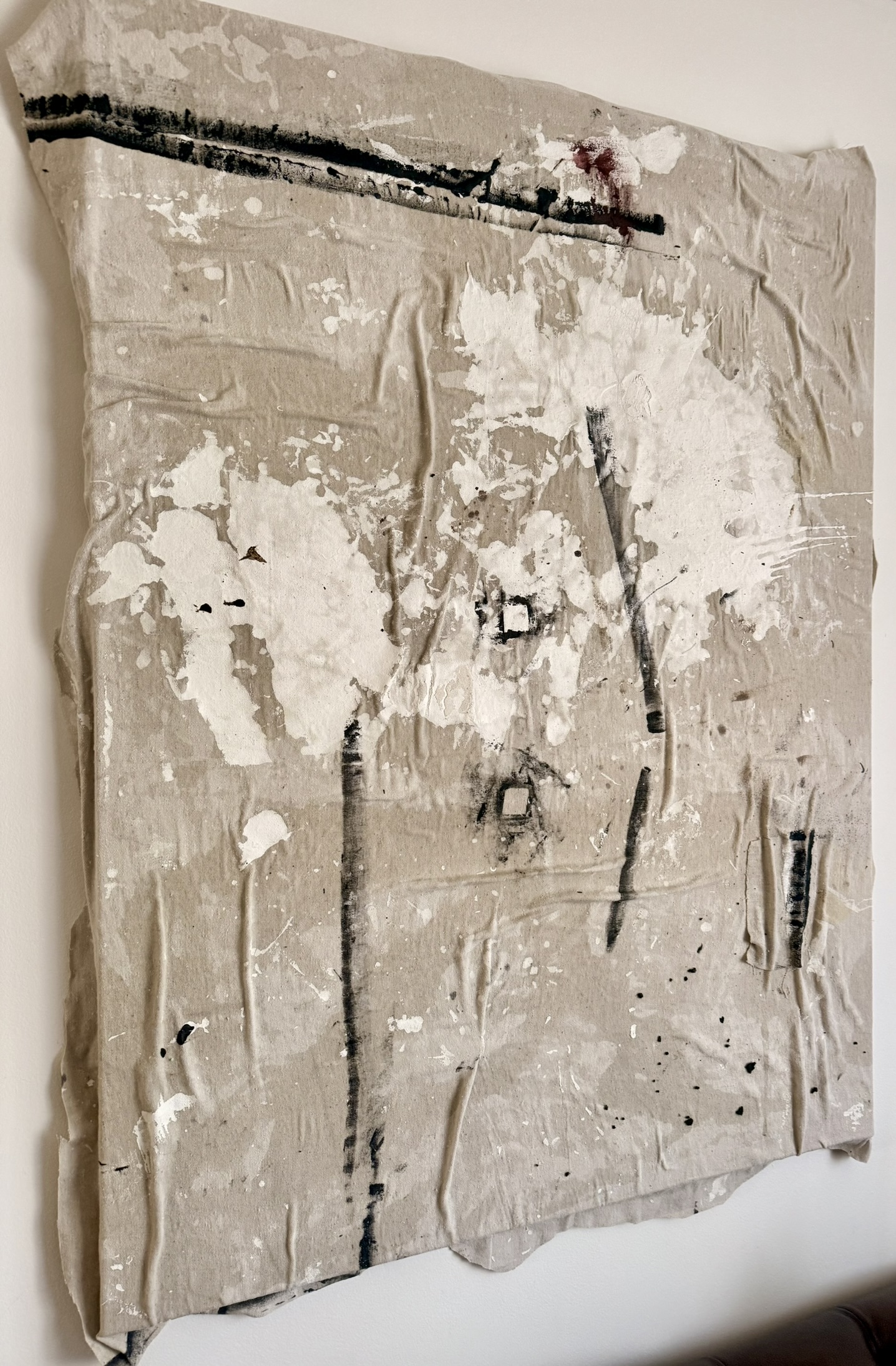 Latest artwork with fabric